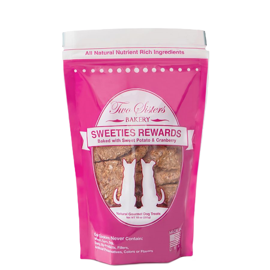 Two Sisters Bakery Natural & Healthy Crunchy Dog Biscuits 10oz bag