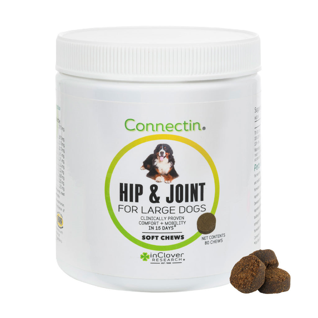 InClover Canine Large Dog Connectin Hip & Joint Supplement, Soft Chews 80 ct