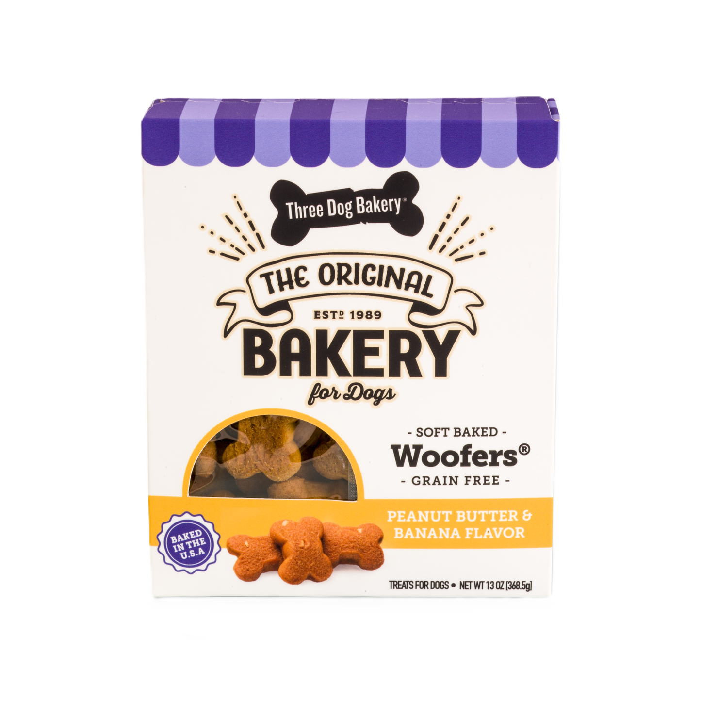GRAIN FREE Three Dog Bakery Soft Baked Wafer 13OZ
