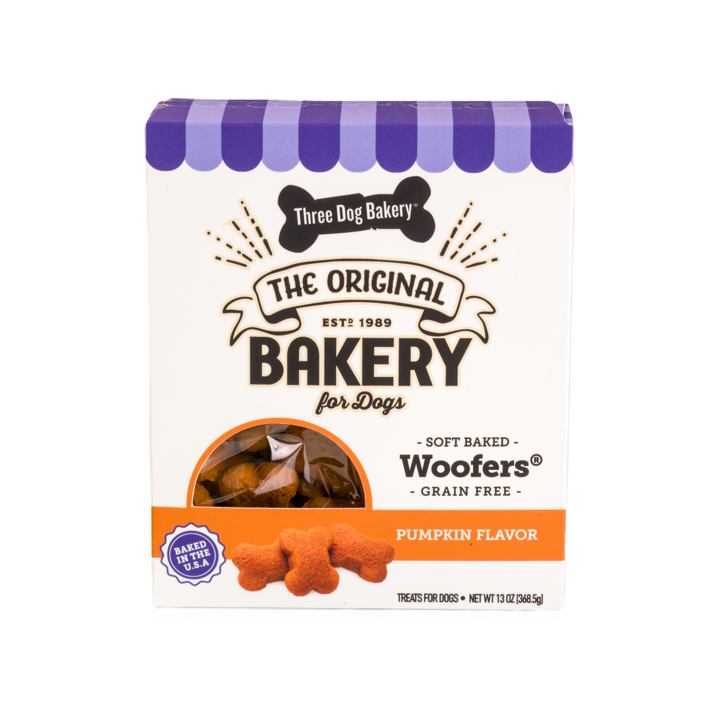 GRAIN FREE Three Dog Bakery Soft Baked Wafer 13OZ
