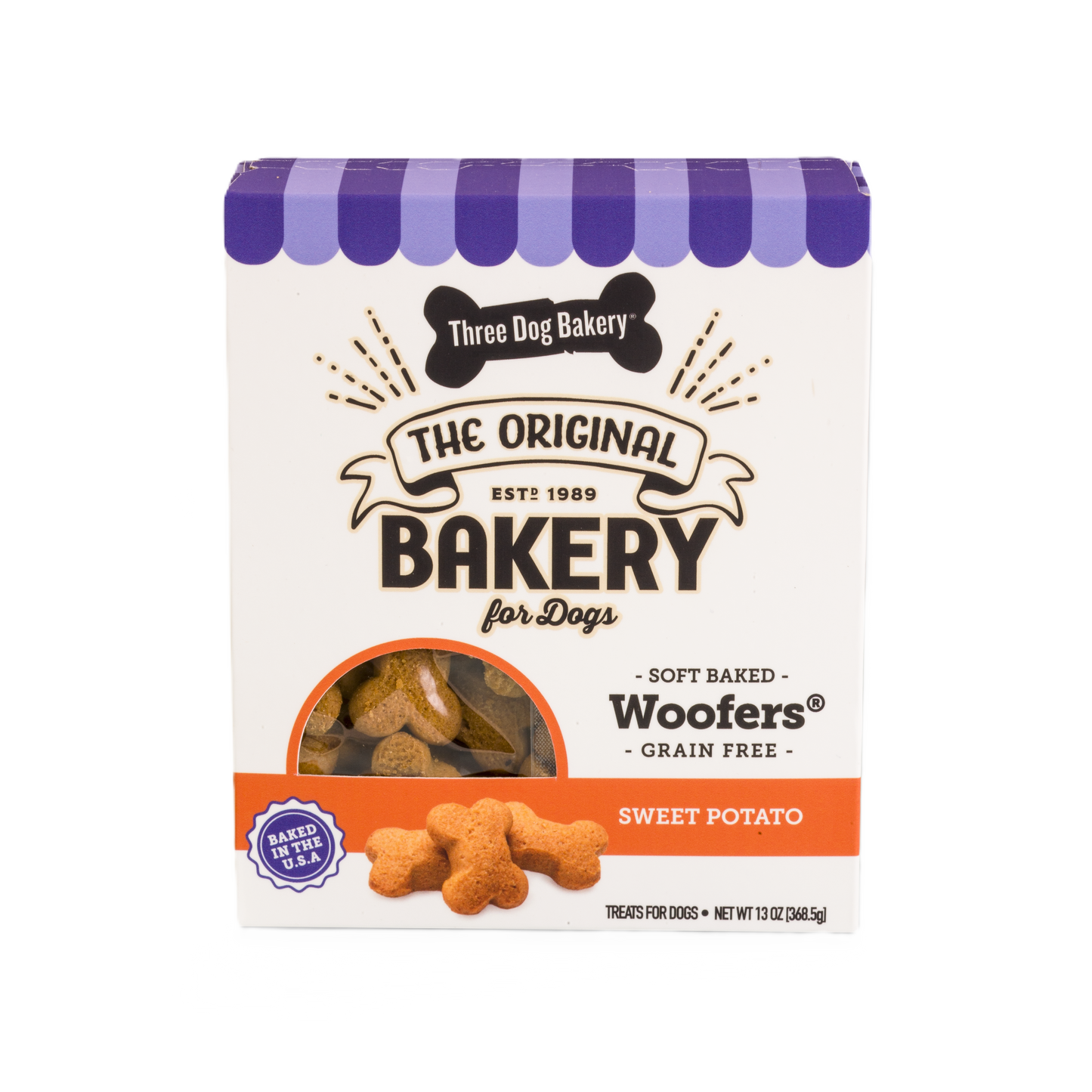 GRAIN FREE Three Dog Bakery Soft Baked Wafer 13OZ