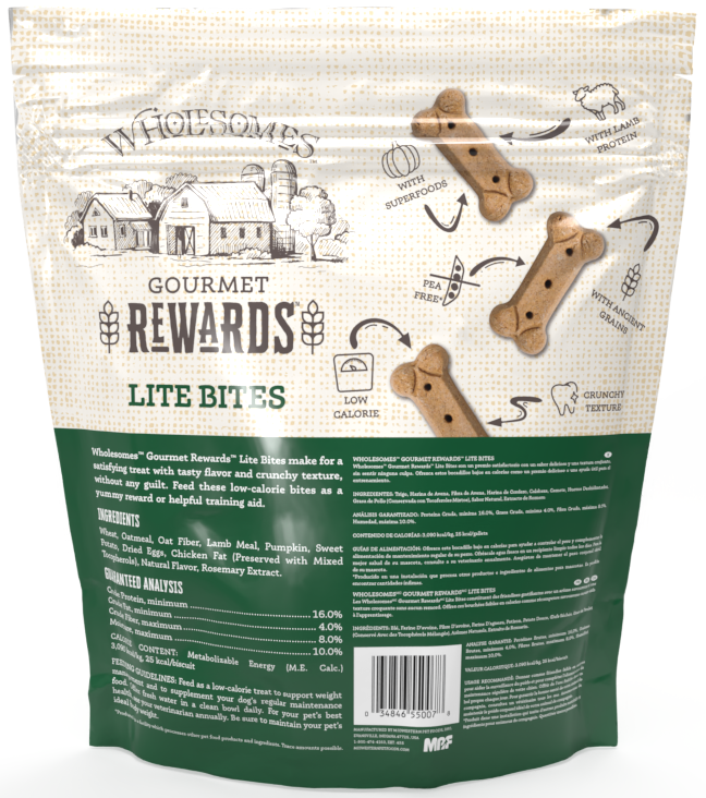 Wholesomes Gourmet Rewards Lite Bites Biscuit 3LBS