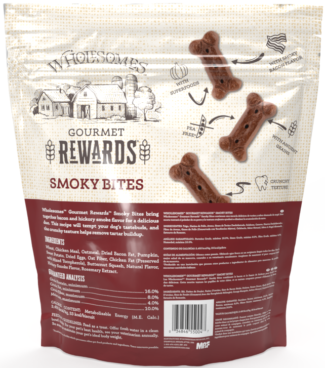 Wholesomes Gourmet Rewards Smoky Bites 3 LBS