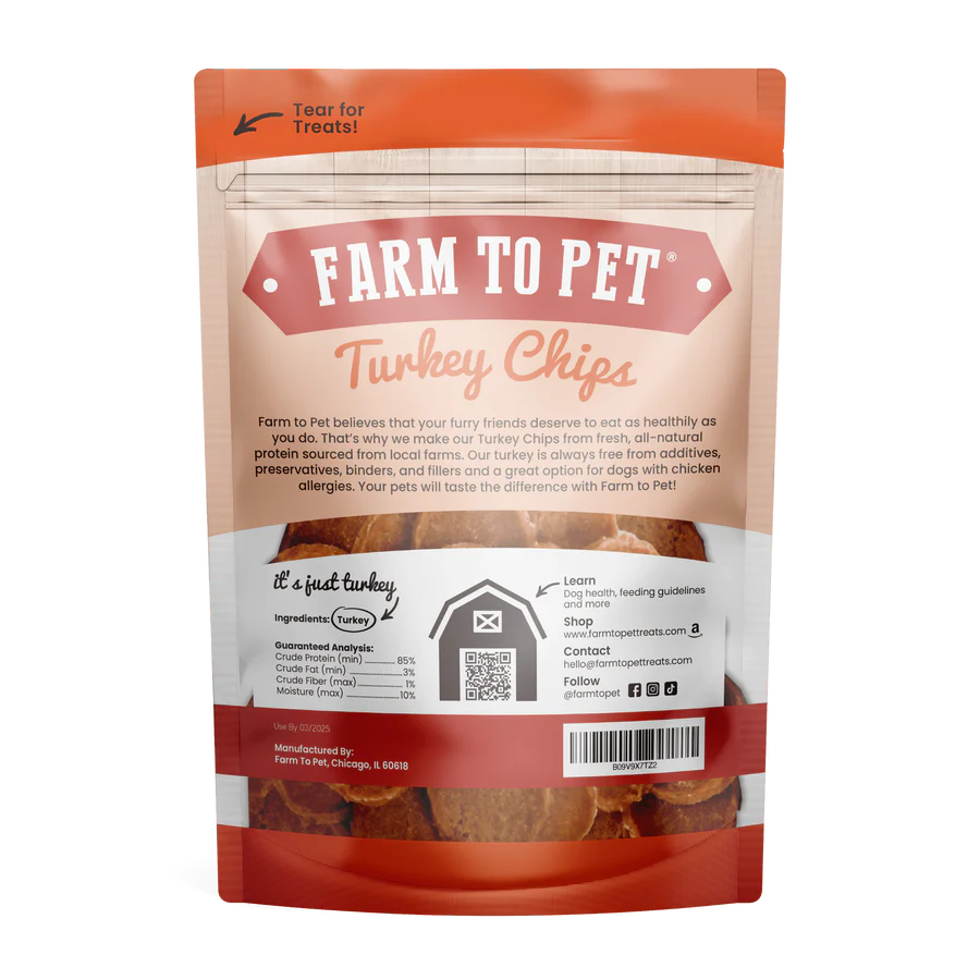 FARM TO PET TURKEY CHIPS
