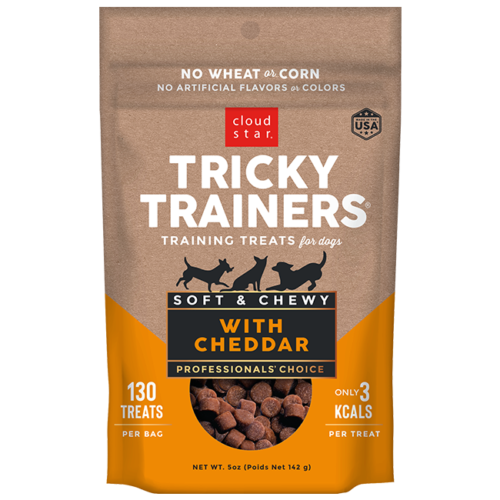 Cloud Star, CHEWY TRICKY TRAINERS DOG TREATS: 14OZ TRAINING TREAT