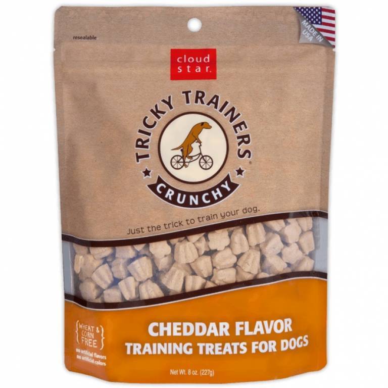 CRUNCHY TRICKY TRAINERS DOG TREATS: 8OZ