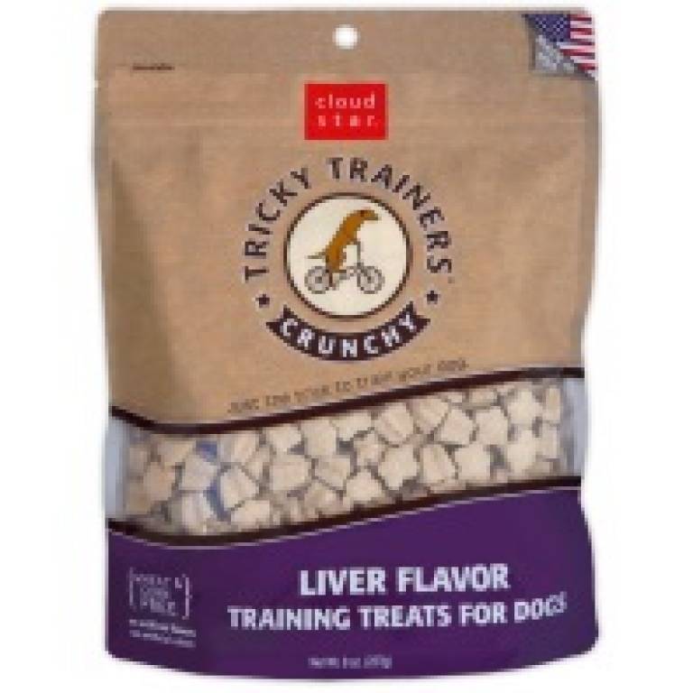CRUNCHY TRICKY TRAINERS DOG TREATS: 8OZ