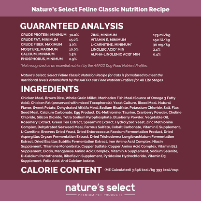 Select Feline Classic Nutrition Recipe