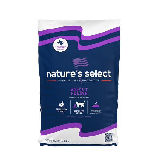 Nature's Select Feline Chicken and Rice, Dry Cat Food for All Life Stages