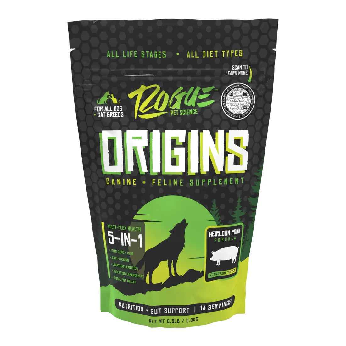 Pork-Origins 5-in-1 Dog Supplement