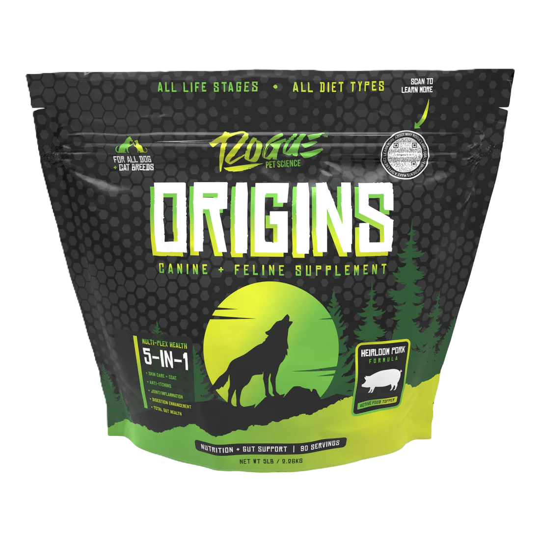 Pork-Origins 5-in-1 Dog Supplement