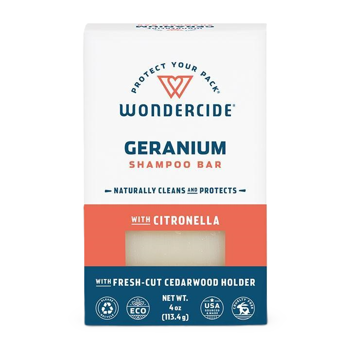 Wondercide Geranium Shampoo Bar for Dogs + Cats