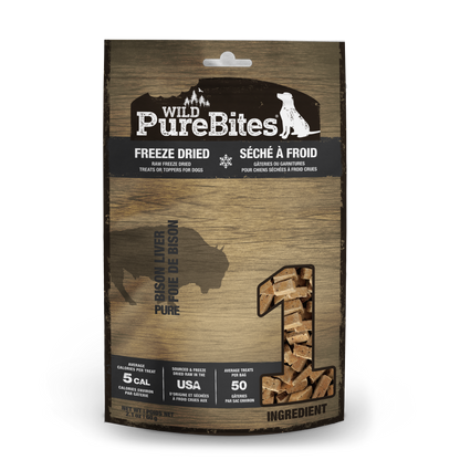 Wild PureBites Dog Treats, Bison Liver 2.1oz,