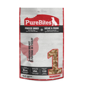 PureBites Freeze Dried Dog Treats, Chicken, 3oz