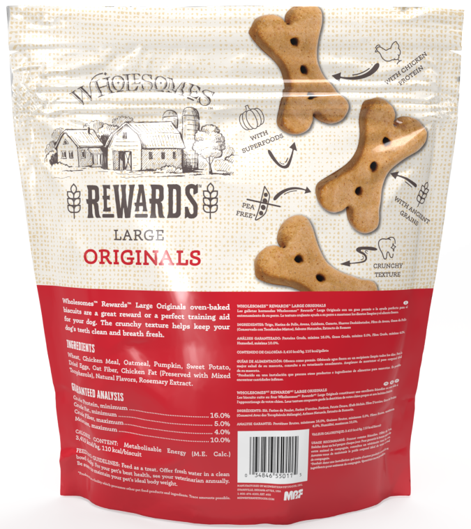 Wholesomes Rewards Originals Biscuit 3 LBS