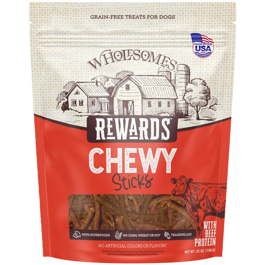 Rewards Chewy Beef Sticks 25 oz. ( Tanks)