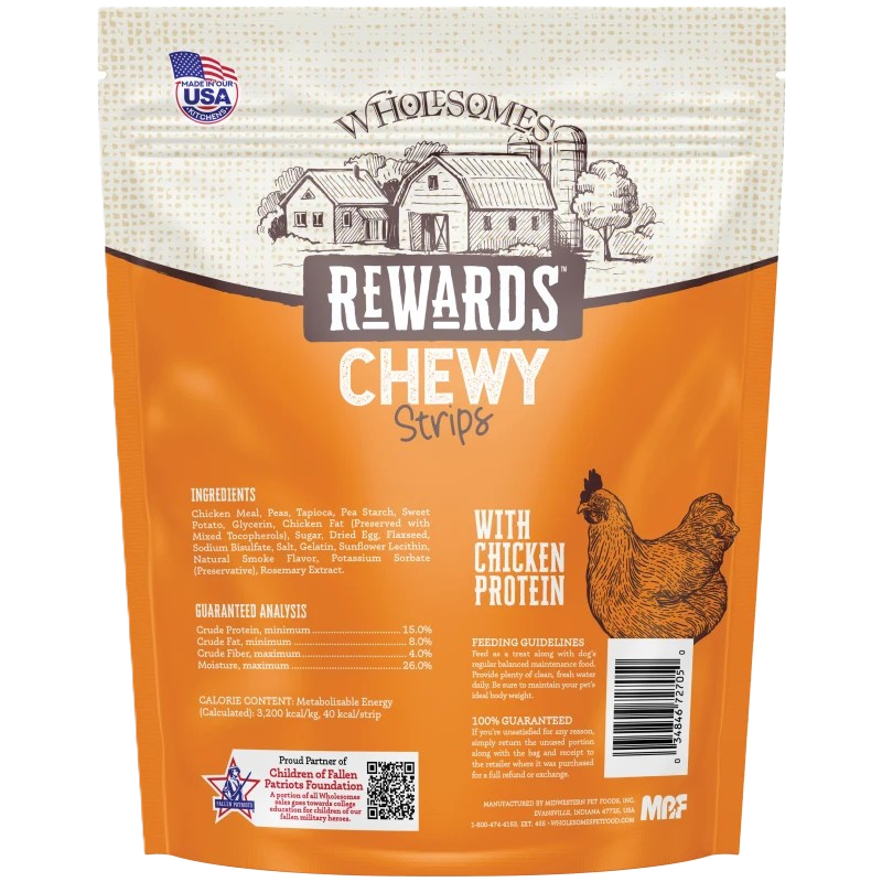 Rewards Chewy Chicken Strips 25 oz (Heidi's)