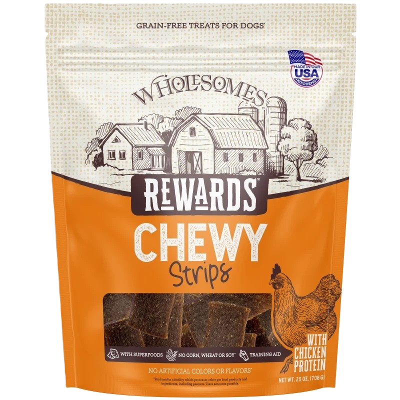 Rewards Chewy Chicken Strips 25 oz (Heidi's)